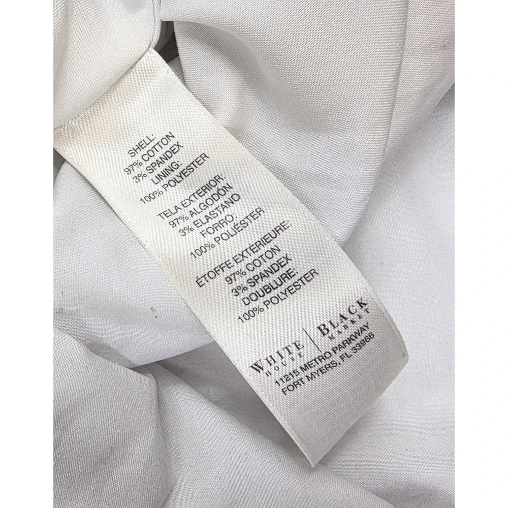 White House‎ Black Market B&W Circle Print Pleated Lined Skirt Women's Size 2